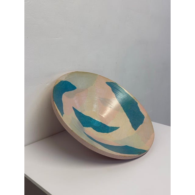 Mid-90s Corrugated Cardboard Bowl With Camo Design For Sale - Image 10 of 12