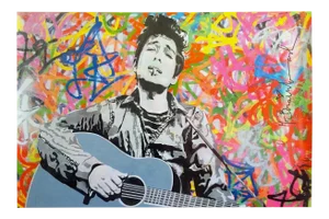 Mr. Brainwash " Bob Dylan "Authentic Lithograph Print Pop Art Poster