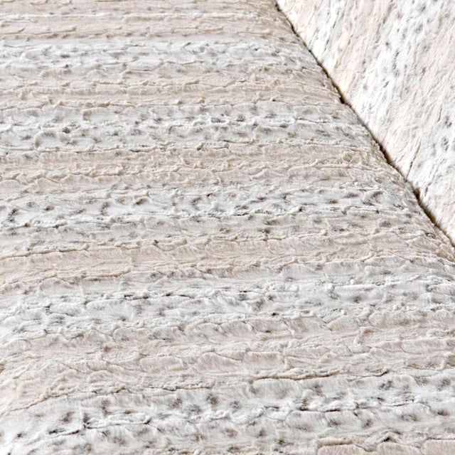 Faux Snow Leopard Restored Mid-Century Modern Adrian Pearsall Cloud Sofa Sectional For Sale - Image 9 of 13