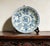 Art Deco Chinese Ceramic Plate,Blue and White Porcelain Plate Hand Painted Chinese Characters Pattern For Sale - Image 3 of 11