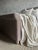 Slipcovered Queen Size Bed in Brown Stone Washed Linen For Sale In Los Angeles - Image 6 of 6