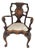 Chippendale Desk Chair in Oak, 1880 For Sale