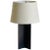 Contemporary "Croisillon" Matte Black Steel and Parchment Lamp For Sale