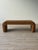 Karl Springer 1980s Waterfall Bench in Champagne Cut Mohair For Sale - Image 4 of 10