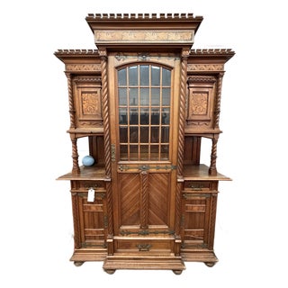 Antique Bastet French Oak Buffet For Sale