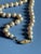 Glass Vintage Mid Century Japanese Glass Faux Pearl Necklace With Filigree Fishhook Clasp For Sale - Image 7 of 10