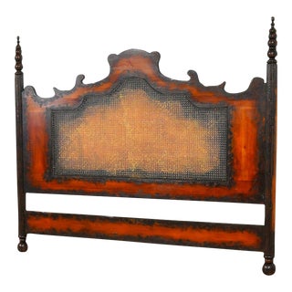 Guildmaster Mahogany Caned King Headboard For Sale