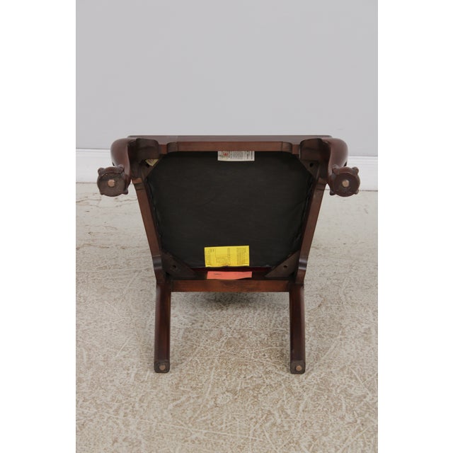 Set of 12 Henkel Harris Clawfoot Mahogany Dining Room Chairs For Sale - Image 13 of 15