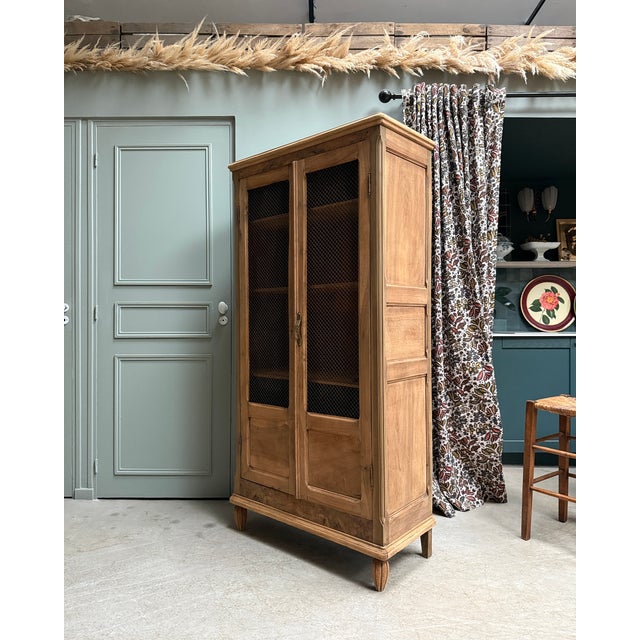 Antique Library with Wire Mesh Doors, 1890s For Sale - Image 11 of 16