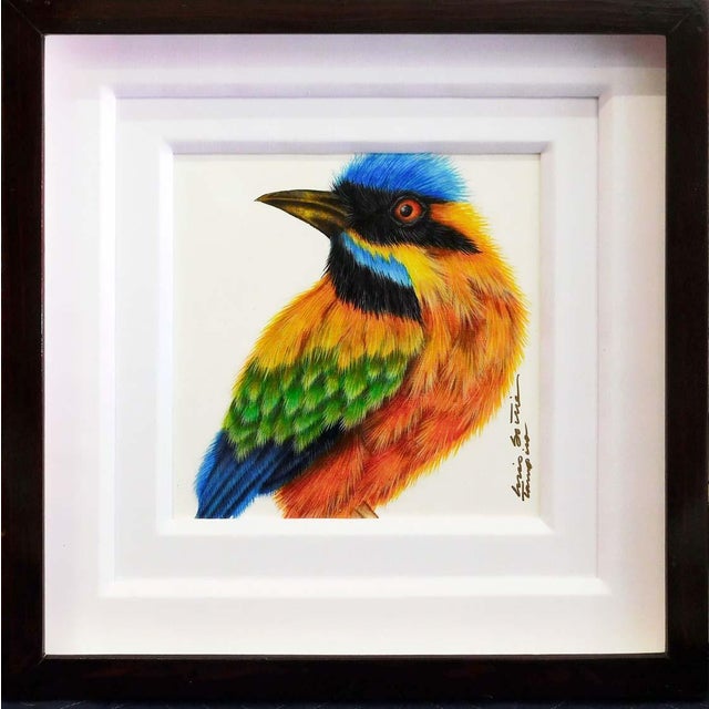 Luis Sottil "Palaro Reloj"14865 Hand Signed on Canvas Bird For Sale