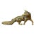 Vintage English Brass Fox For Sale