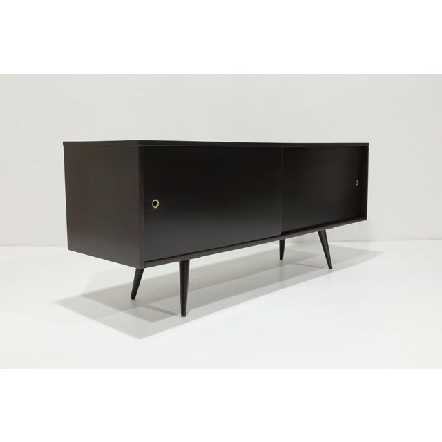 Mid 20th Century Espresso-Stained Credenza Attributed to Paul McCobb for Planner Group For Sale - Image 9 of 12