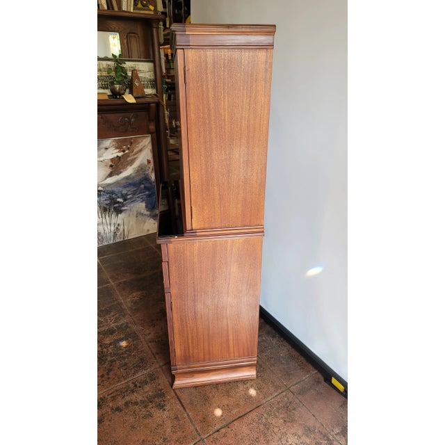Art Deco Antique Art Deco 1936 Hamilton Optician Medical Cabinet American Mahogany( Cocktail Bar) For Sale - Image 3 of 14