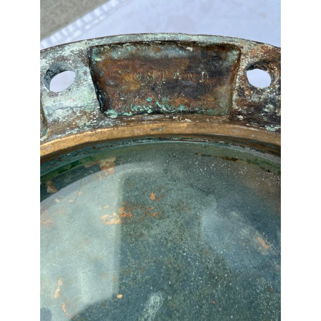 Antique American Bronze Ship’s Porthole For Sale - Image 12 of 12