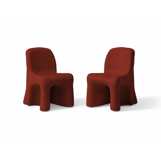 Not Yet Made - Made To Order Red Dalila Armless Outdoor Chairs by Gaetano Pesce for Cassina, Set of 4 For Sale - Image 5 of 18