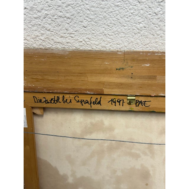 Wood Circa 1997 Zwettl River at Syrafeld Painting by Peter Apolonius Etzer For Sale - Image 7 of 12