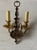 Vintage Dutch Baroque Style Brass Double Arm Wall Sconce For Sale - Image 4 of 6
