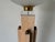 1980's Italian Postmodern Wood & Glass Shade Torchiere Floor Lamp For Sale - Image 10 of 11