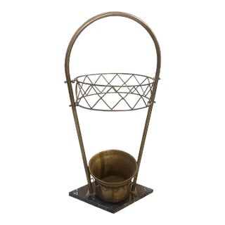 An Elegant 1950s Gio Ponti Style Mid-Century Modern Italian Umbrella Stand For Sale