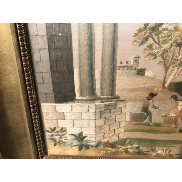 Mid 19th Century French 19th Century "Fil De Soie" - Silk Embroidery For Sale - Image 5 of 8