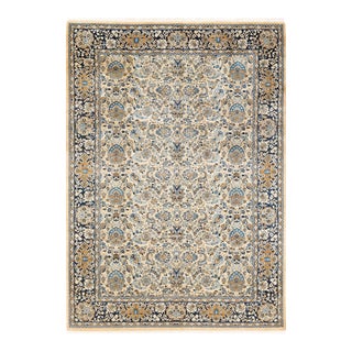 Mogul, One-of-a-Kind Hand-Knotted Area Rug - Yellow, 6' 2" x 9' 2" For Sale