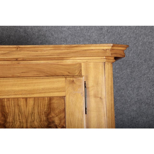 Antique Louis XVI Biedermeier Walnut Cabinet, 1800s For Sale - Image 11 of 18