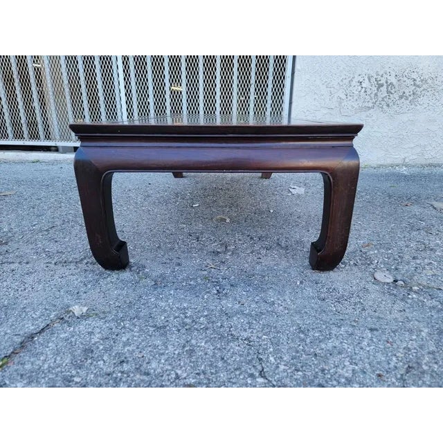 1970s Vintage Ming Style Rosewood Coffee Table. For Sale - Image 4 of 18