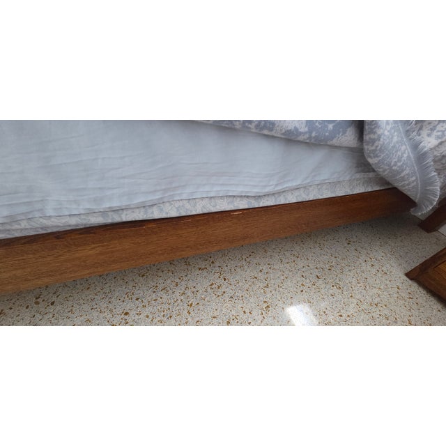 2000 - 2009 Misssion Oak Queen Sized Bed For Sale - Image 5 of 5