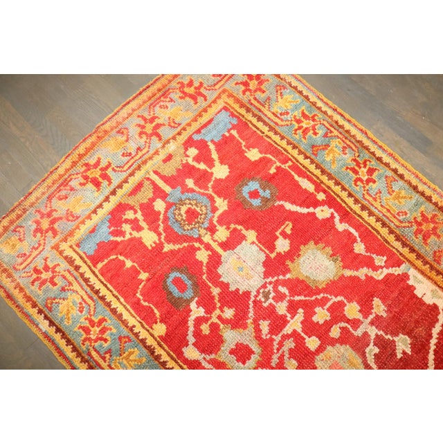 Extravagant 19th Century Oushak Wide Long Runner rug no. j5332 For Sale In New York - Image 6 of 10