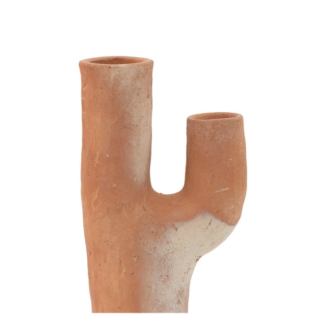 Sculpture Materials Unglazed Terracotta Sculptural Vase | One of a Kind For Sale - Image 7 of 7