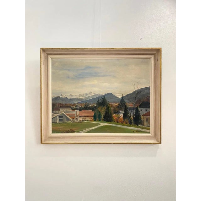 Oil on canvas sold with frame Total size with frame 51x64 cm Ernst SUTER is an artist born in 1904 and died in 1987. His...