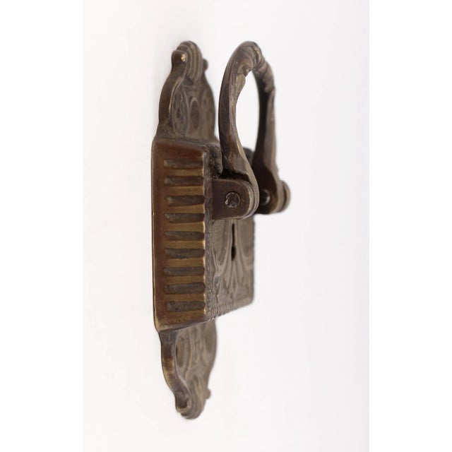 Mid 20th Century Mid 20th Century Aesthetic Bronze Right Swing Ice Box Latch For Sale - Image 5 of 7