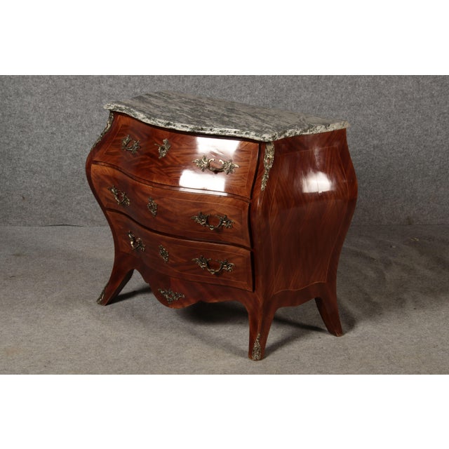 Baroque Chest of Drawers in Mahogany, 1920s For Sale - Image 6 of 18