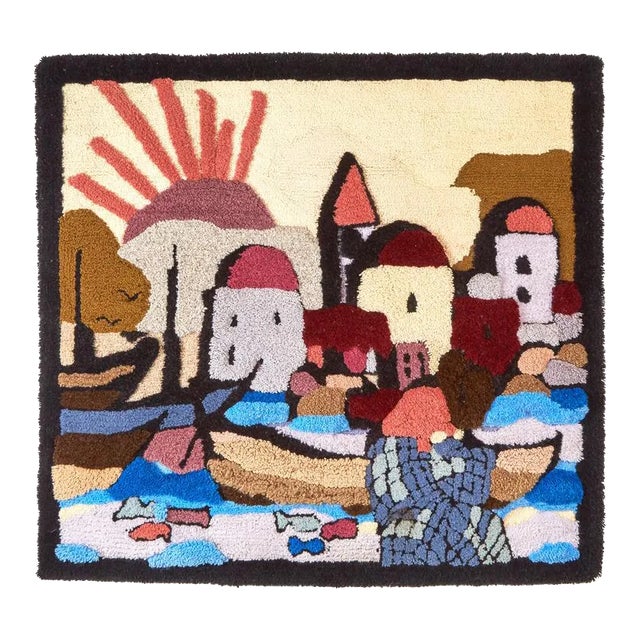 1970s Decorative Rug | Old City Jerusalem For Sale