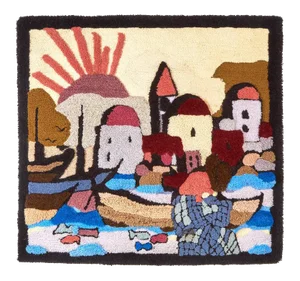 1970s Woven Wall Art | Old City Jerusalem