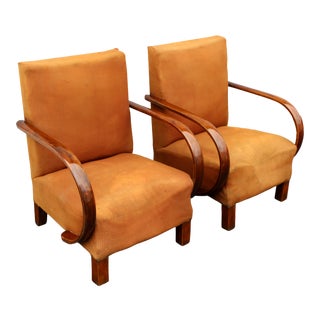 1930s Vintage Art Deco Chairs- a Pair For Sale