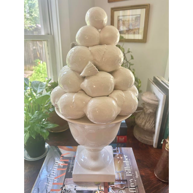 Imported by Great City Traders, this blanc de chine lemon topiary was created in Portugal. As Great City Traders is no...