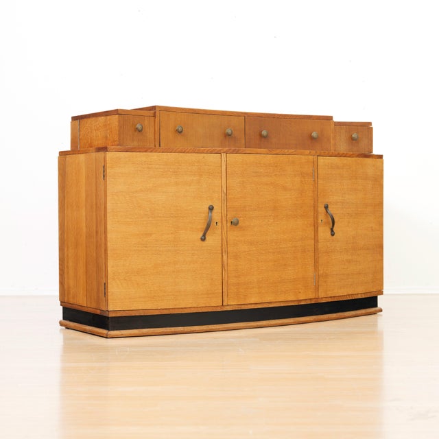 1930s Art Deco English Buffet Credenza For Sale - Image 4 of 14