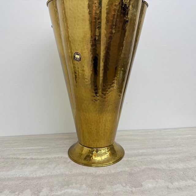 Mid-Century Brass Umbrella Stand, 1970s For Sale - Image 17 of 18