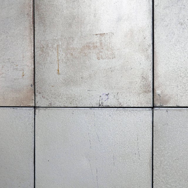 Gray Minimalist Metal 4X2 Artwork by Ramon Horts For Sale - Image 8 of 12