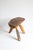 Brutalist Carved Wooden Tripod Stool with Bark, 1950s For Sale - Image 4 of 18