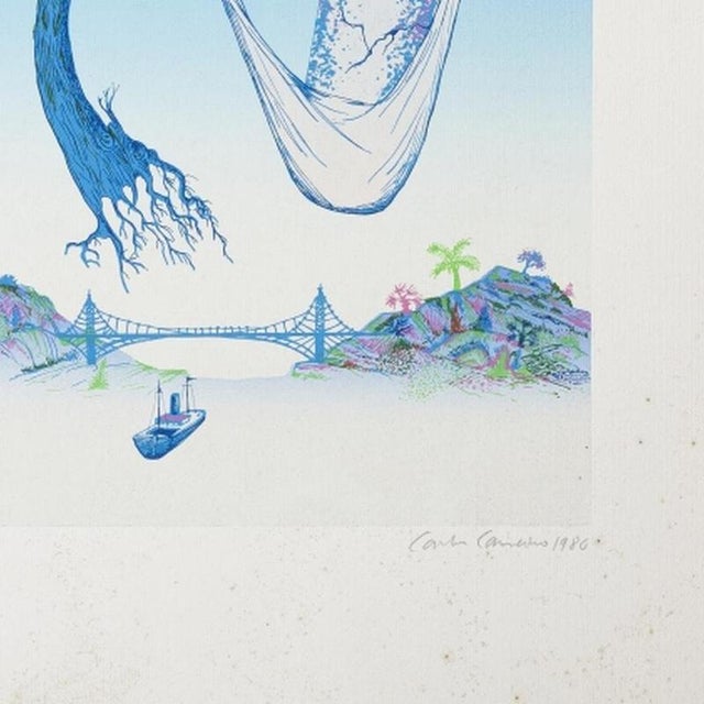 Carlos Carreiro, Composition, 1986, Screenprint For Sale - Image 5 of 6