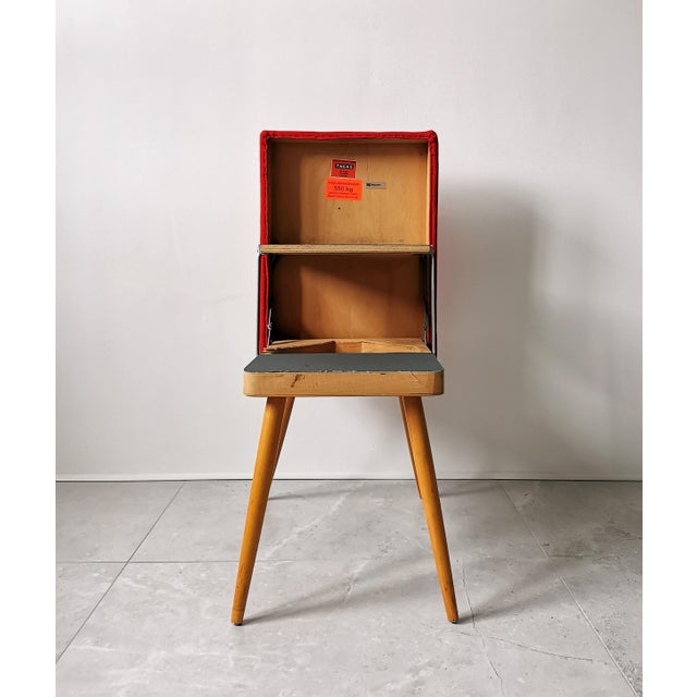 Vintage Stool with Integrated Pedal Ladder, 1970s For Sale - Image 6 of 11