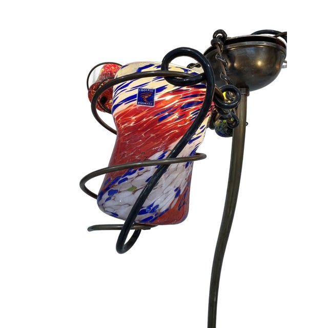 Yellow Barovier Toso Murano Vortigoto Glass Floor Lamp For Sale - Image 8 of 8