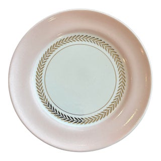 Mid 20th Century American Classical Limoges Blush Pink & 22k Gold Appetizer Plates - Set of 6 For Sale