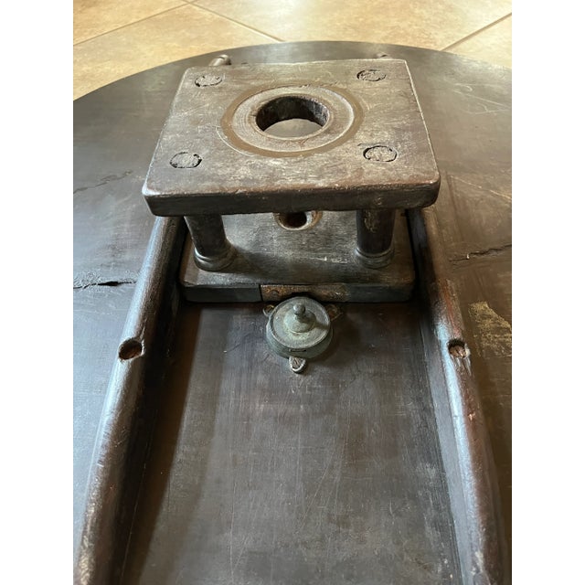 Brown 18th Century George II Tilt Top Bird Cage Table For Sale - Image 8 of 9