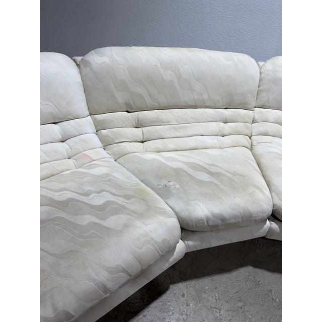Textile 1970s Carsons 5pc Kagan Style Modular Sectional Sofa For Sale - Image 7 of 11