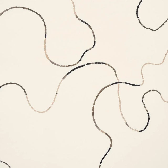 Schumacher x Backdrop Turini Wallpaper in Cocoa Multi For Sale
