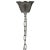 Mid-Century Modern NOIR Lex Chandelier, Metal with Antique Silver Finish For Sale - Image 3 of 3