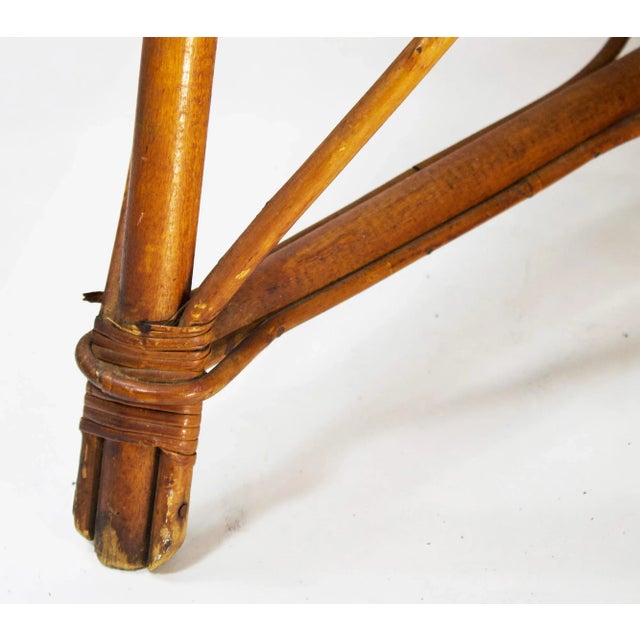 1960s Mid-Century Italian Pencil Reed Lounge Chair For Sale - Image 10 of 12